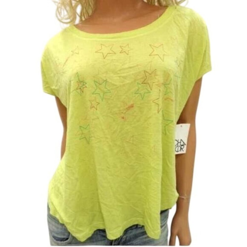 Dreamer x Urban Outfitters Exclusive High-Low Relaxed Multicolored Stars Tee - Picture 1 of 5